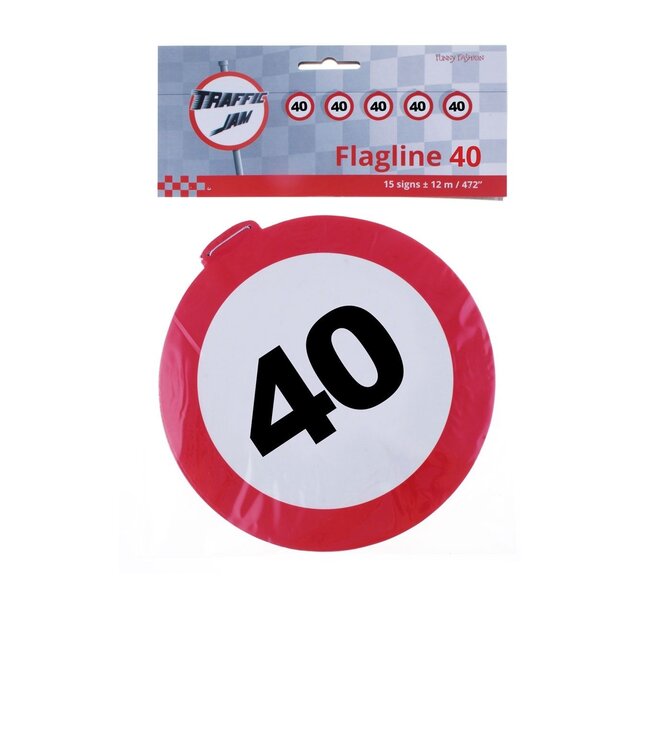 Slinger verkeersbord 40 | 12 meter