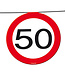Bordjesslinger verkeersbord 50 jaar - 12 meter