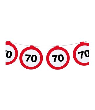 Folat Bordjesslinger verkeersbord 70 jaar - 12 meter