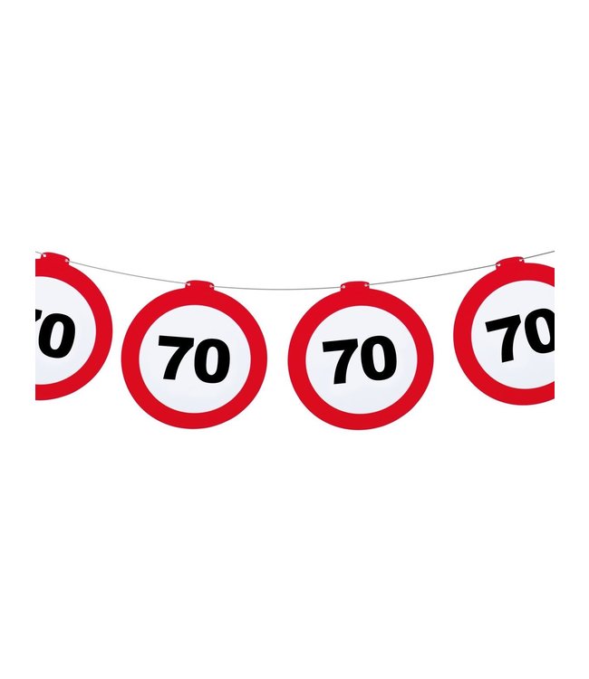 Bordjesslinger verkeersbord 70 jaar - 12 meter