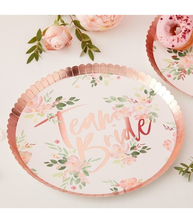 OUTLET Bordjes Team Bride Floral | 8 stuks