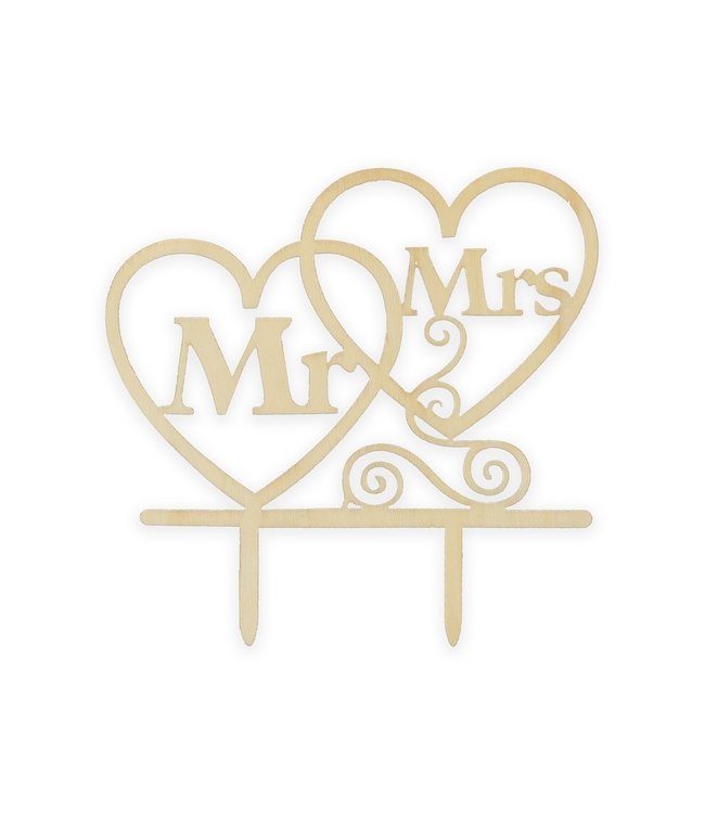 Taarttopper Mr & Mrs hartjes