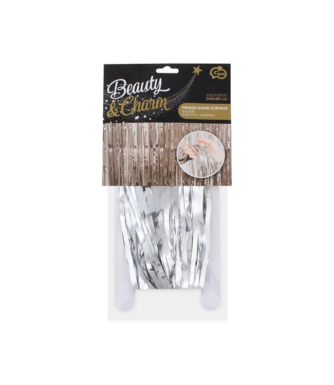 Backdrop gordijn zilver