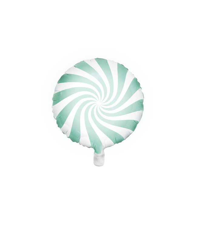 PartyDeco Folieballon candy - mintgroen - 35 cm
