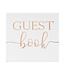 Ginger Ray OUTLET Gastenboek wit / rosegoud - 32 pagina's