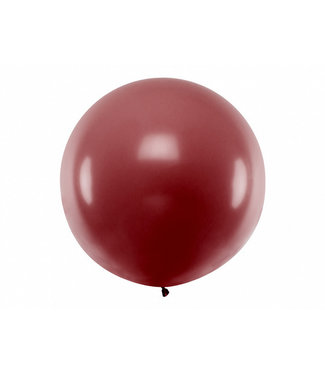 PartyDeco Reuzeballon Burgundy 100 centimeter