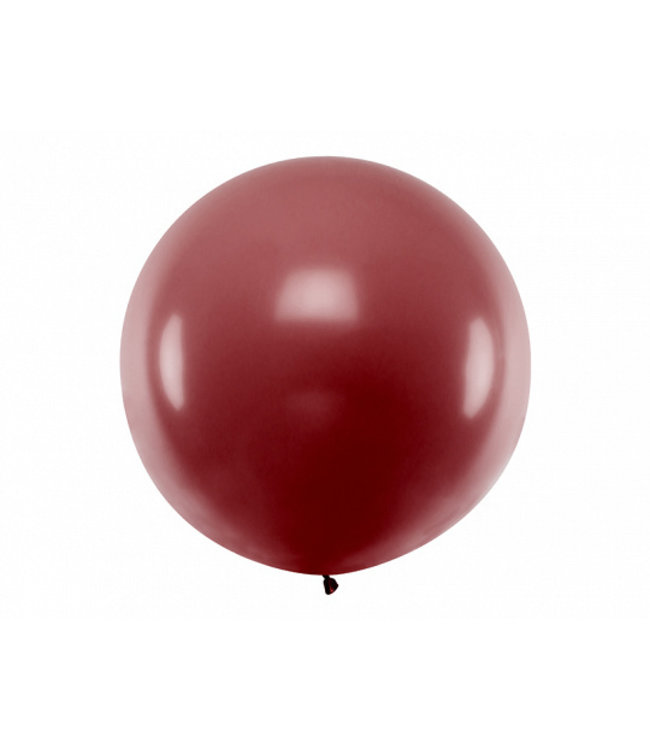 PartyDeco Reuzeballon  Burgundy  100 centimeter