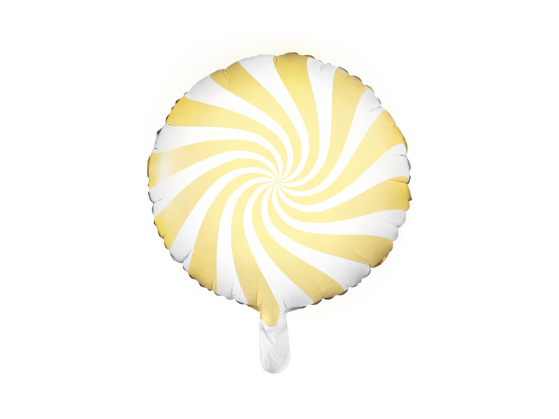 Folieballon candy - lichtgeel - 35 cm