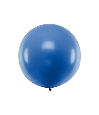 PartyDeco Reuzeballon  Blauw  - 1 meter