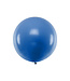 PartyDeco Reuzeballon  Blauw 100 centimeter