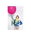 PartyDeco Reuzeballon pastel Fuchsia  | 1 meter