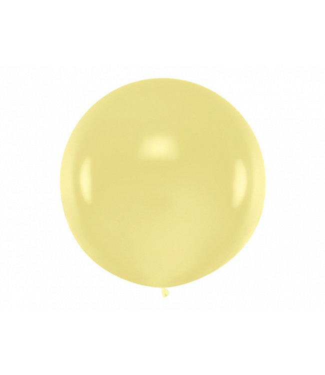 PartyDeco Reuzeballon  Cream  100 centimeter