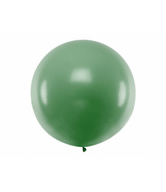 PartyDeco Reuzeballon  donker groen 100 centimeter
