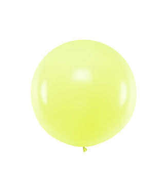 PartyDeco Reuzeballon  metallic appel groen 100 cm xl