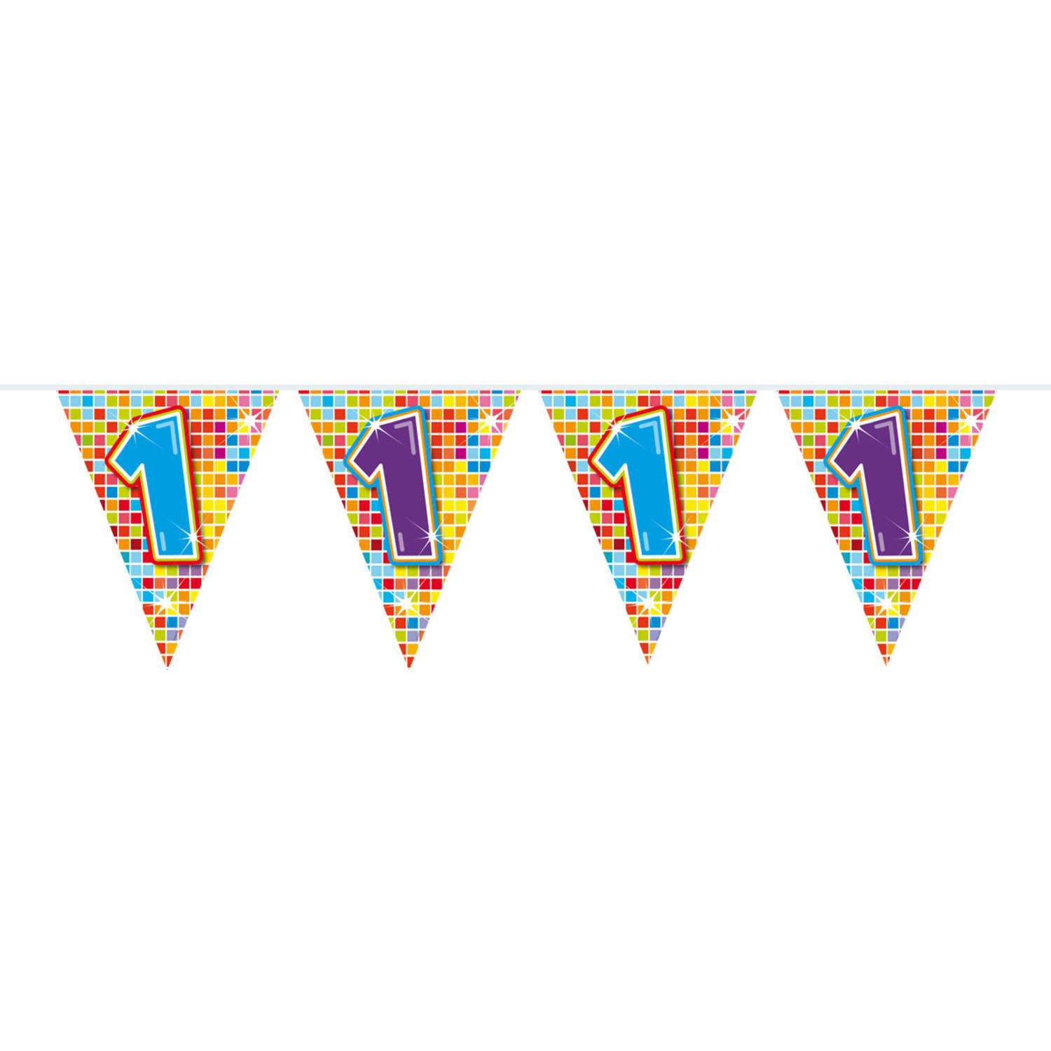 Mini vlaggenlijn 1 jaar - 3 meter