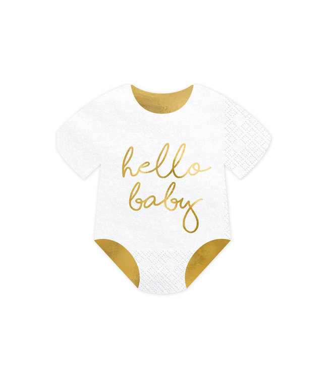 Servetten rompertje Hello Baby | 20 stuks