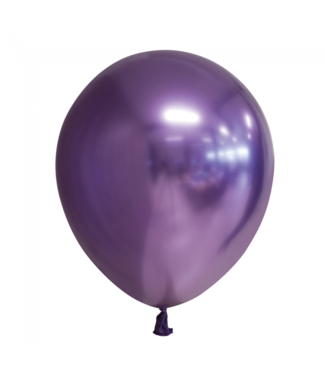 Ballonnen Chrome paars - zakje 5 stuks