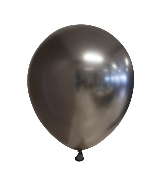 Ballonnen Chrome Spacegrijs - zakje 5 stuks