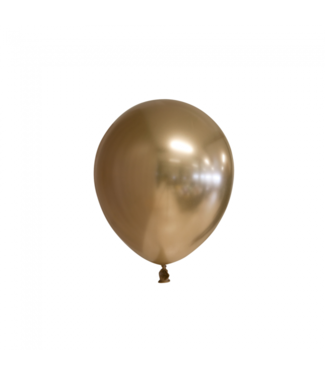 CHROME Ballonnen goud MINI - zakje 10 stuks