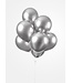 Ballonnen CHROME zilver - 5 stuks
