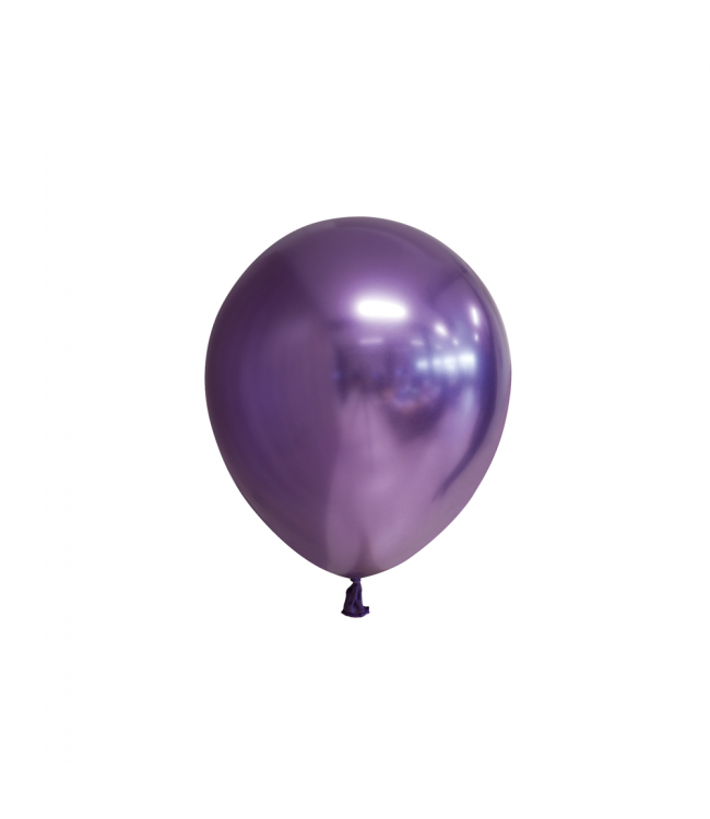 Ballonnen CHROME paars MINI