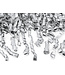Confettikanon XXL zilveren slierten - 80 cm - Streamers