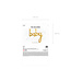 Baby folieballon goud | 75 x 75 cm