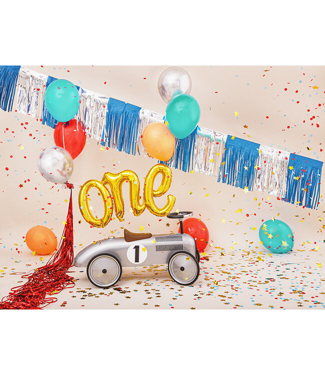 One folieballon goud - 66x37cm