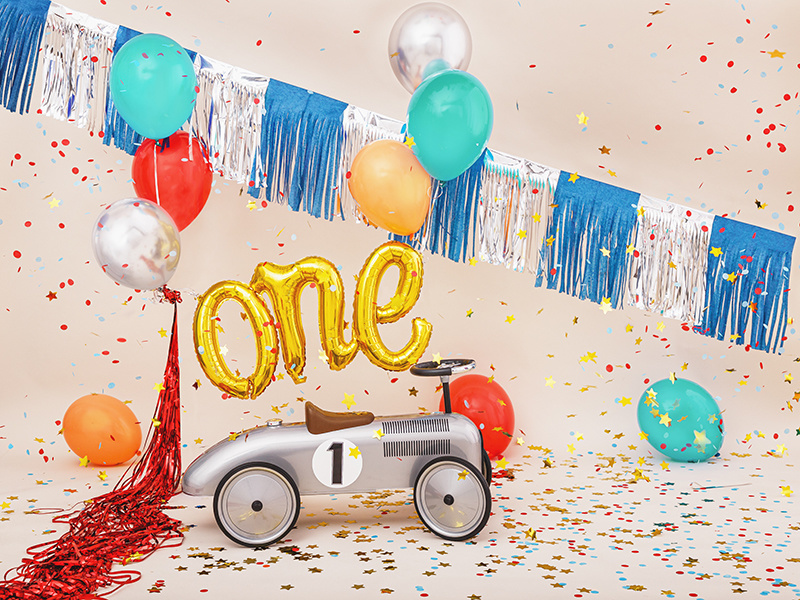 One folieballon goud - 66x37cm