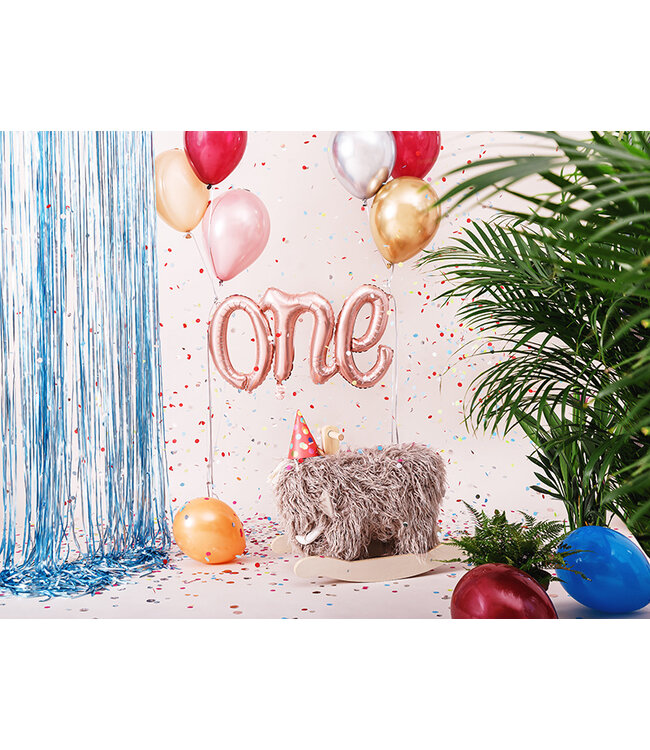 One folieballon rose goud - 66x37cm