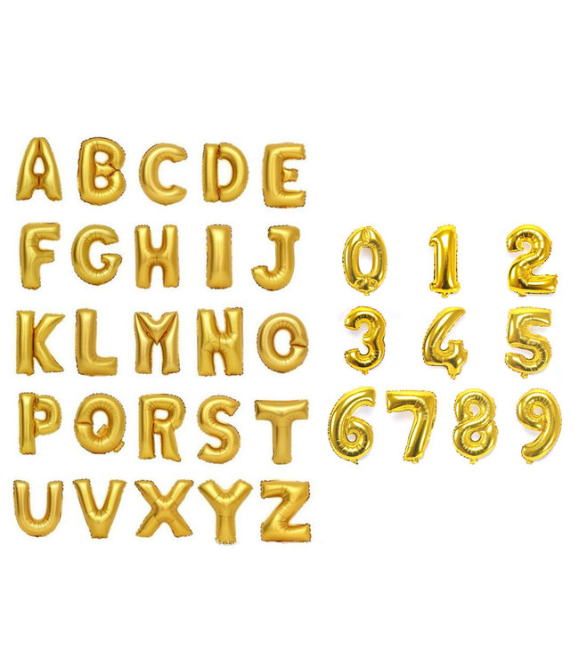 Folieballon K - Goud 35cm