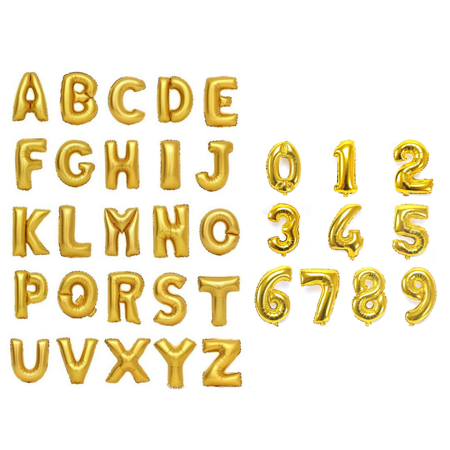 Folieballon K - Goud 35cm