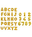 Folieballon letter L | Goud 35cm