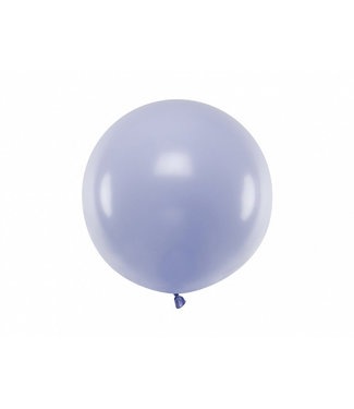 PartyDeco Reuzeballon pastel licht lila - 60 cm