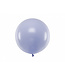 PartyDeco Reuzeballon pastel licht lila - 60 cm