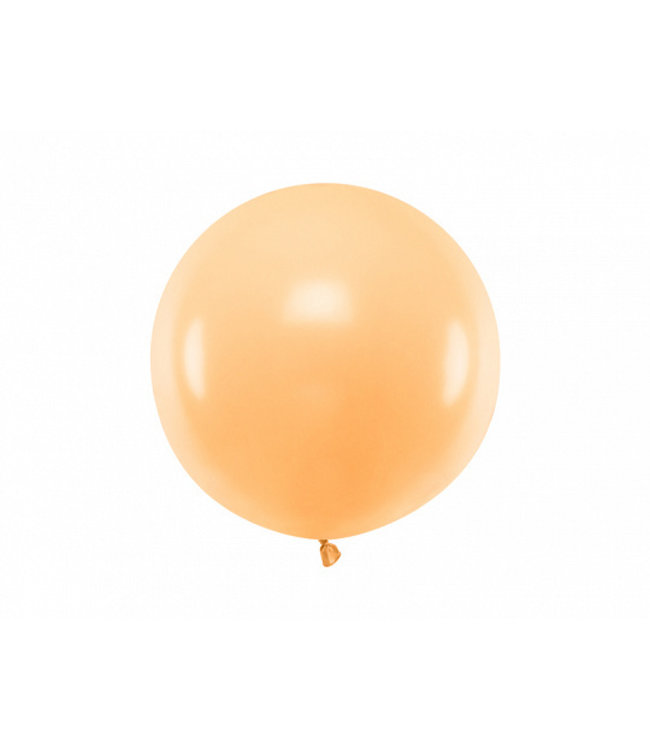 PartyDeco Reuzeballon | pastel perzik -60 centimeter