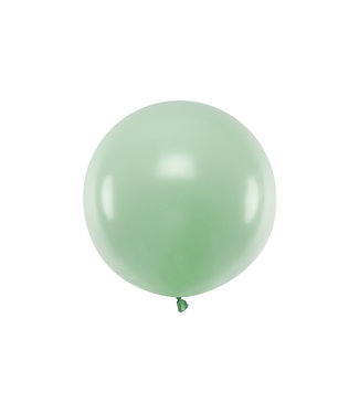 PartyDeco Reuzeballon | pastel pistache - 60 centimeter