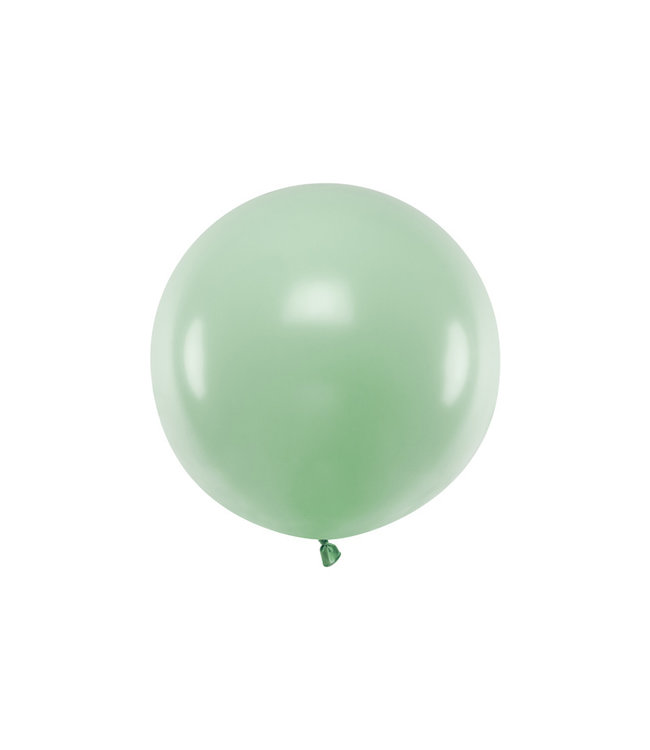 PartyDeco Reuzeballon | pastel pistache - 60 centimeter