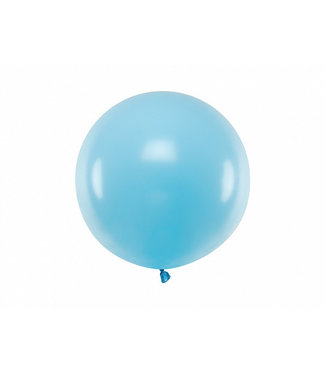 PartyDeco Reuzeballon | pastel lichtblauw - 60 centimeter