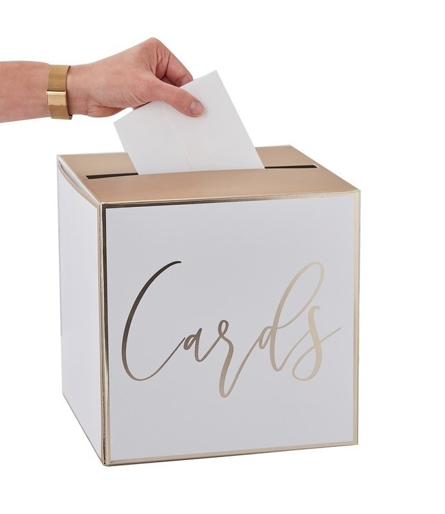 OUTLET Enveloppendoos Cards - Gold Wedding