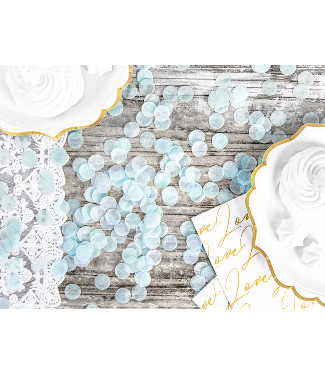 Confetti lichtblauw luxe - 15 gram