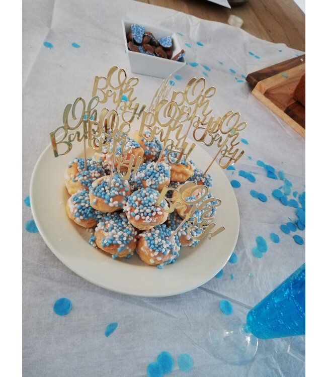 Confetti lichtblauw luxe - 15 gram