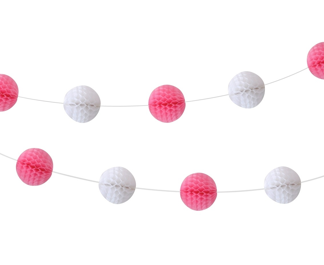Honeycomb slinger - Wit Roze - 25cm