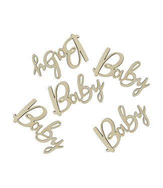 GoDan Houten confetti - Baby - 18 stuks