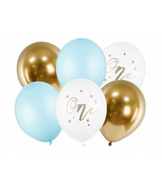Strong Balloons Ballonnenmix One | Pastel Lichtblauw | 6 stuks