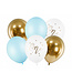 PartyDeco Ballonnenmix- One - Pastel Lichtblauw - 6stuks