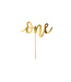 Taarttopper One goud | 19 cm
