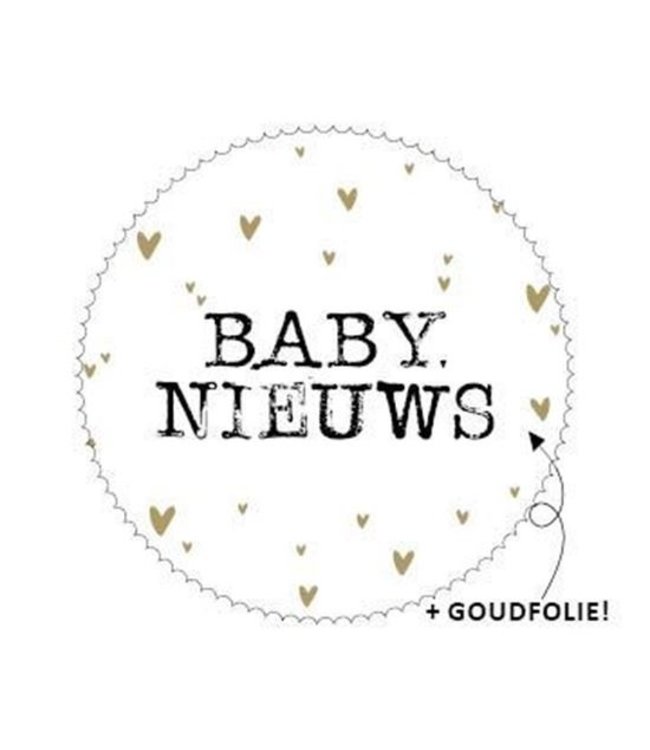 KP Stickers - Baby Nieuws - Goudfolie