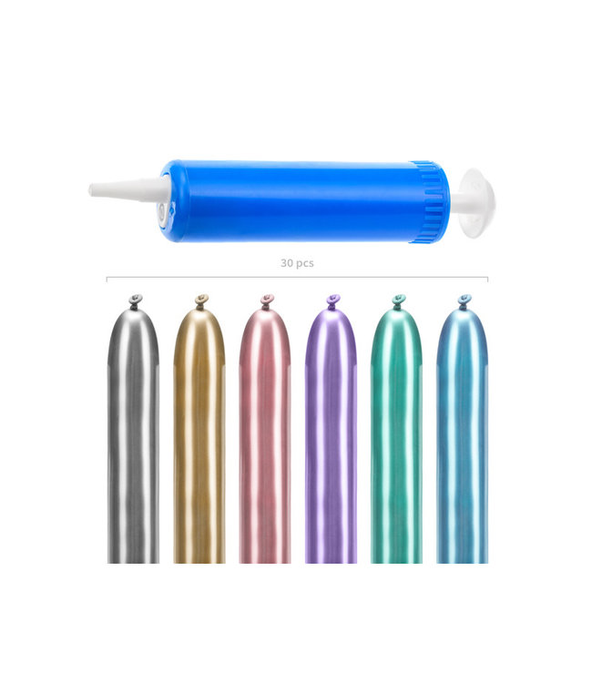 OUTLET Ballonnenhond DIY | CHROME ballonnen + pompje