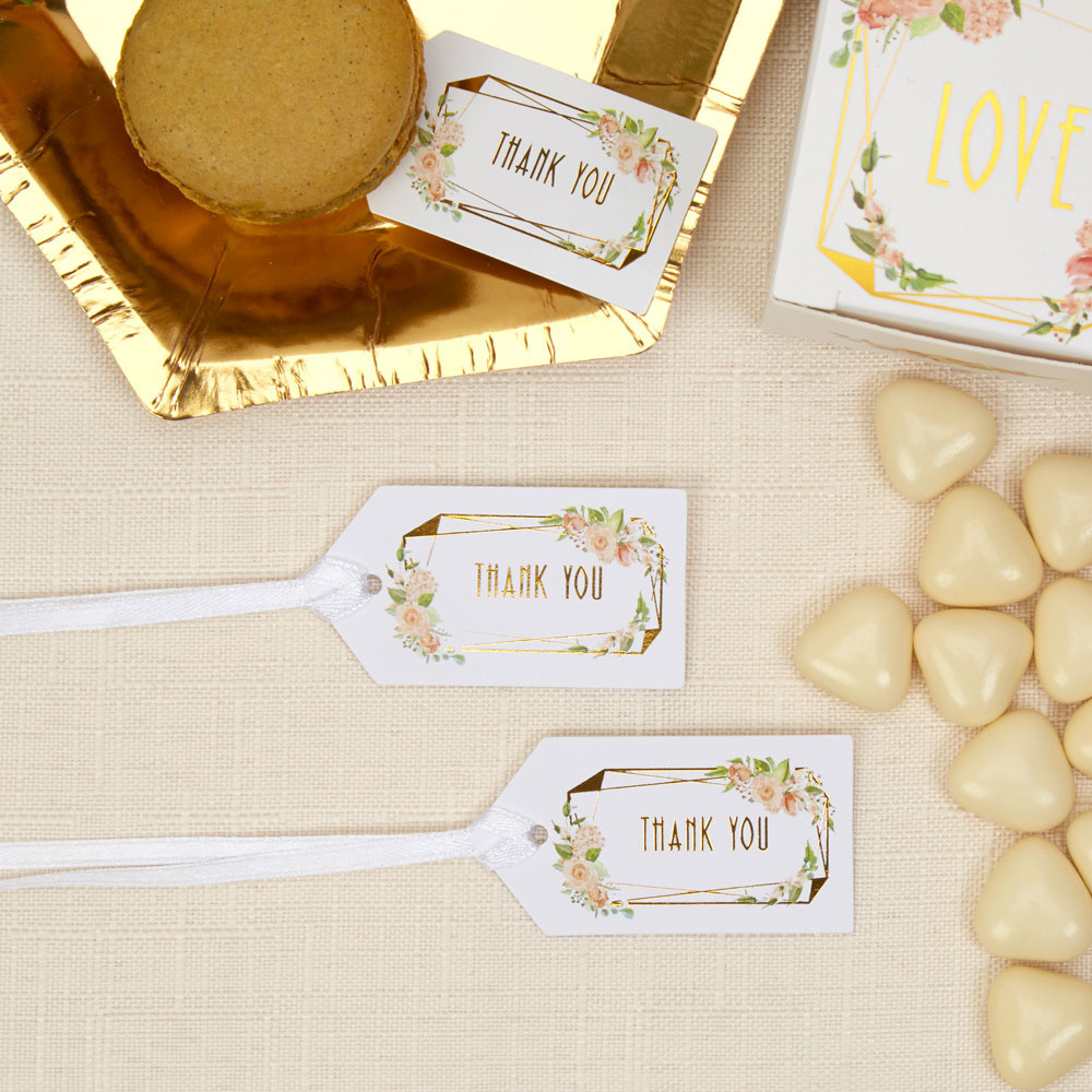 Kleine geschenkhangers Floral - 10 stuks